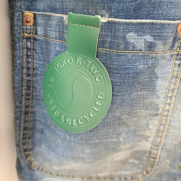 New ISKO Real Deal Denim Jean Chore Jacket Mens M? Button Front - Picture 3 of 8